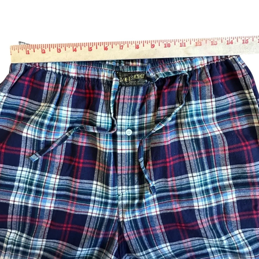 Polo Ralph Lauren Pants Men's‎ Medium Blue Red Plaid Flannel Pajama Sleepwear